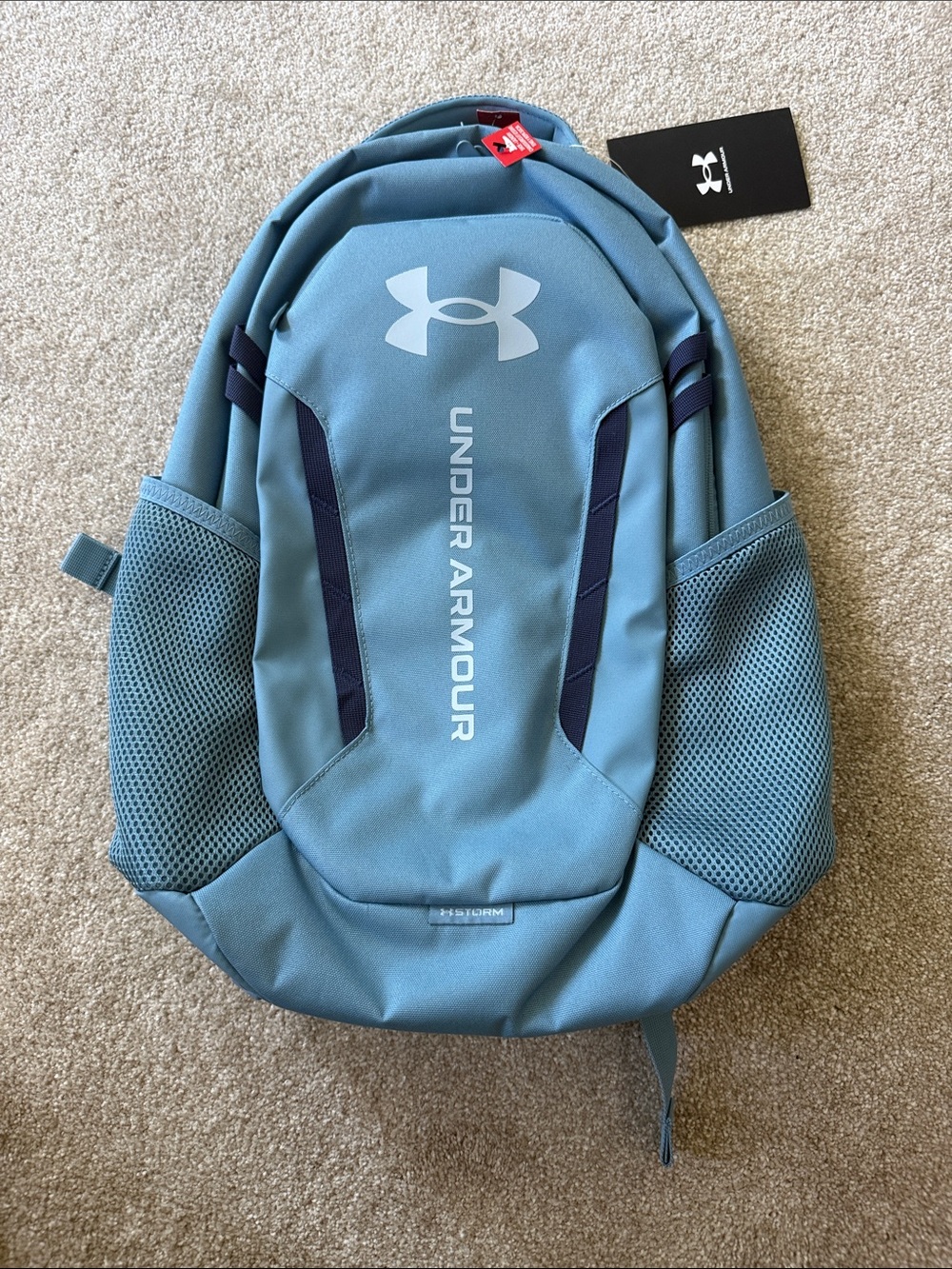 NWT Under Armour Storm Light Blue Backpack